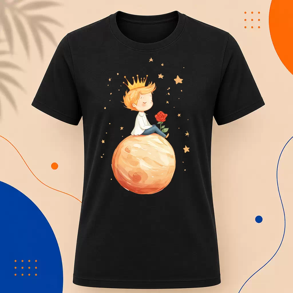 Pánské tričko - Tajemný úsměv - Malý princ - Le petit prince
